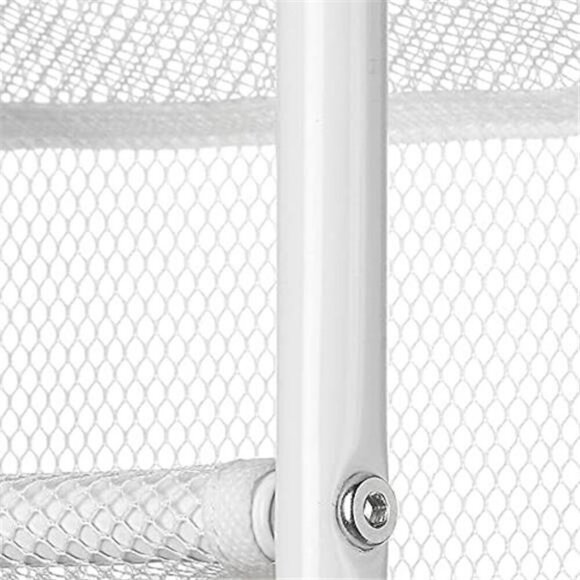 Over the Door Shoe Organizer Hanging Rack Holds 36 Pairs Metal Mesh White - Picture 6 of 7